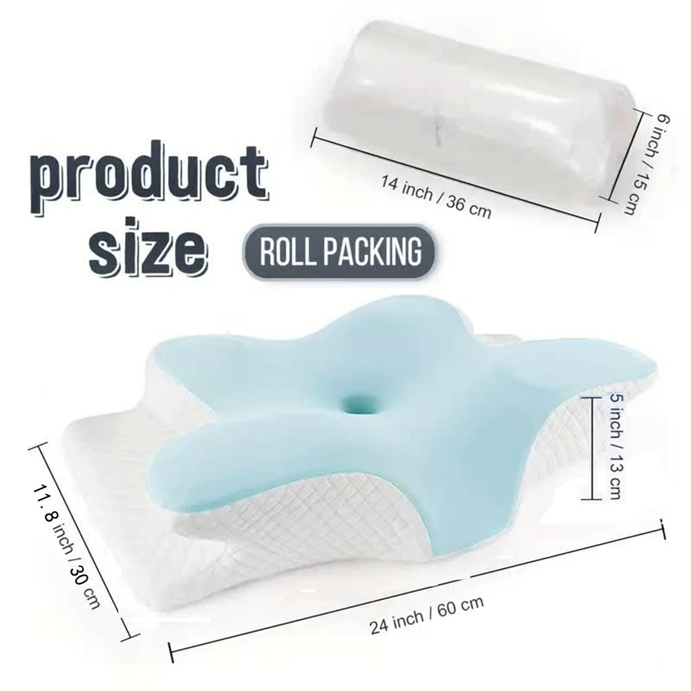 Cross-border Amazon Butterfly Pillow Neck Pillow Sleep Pillow Fast Rebound Memory Pillow Cervical Pillow Pillow Core