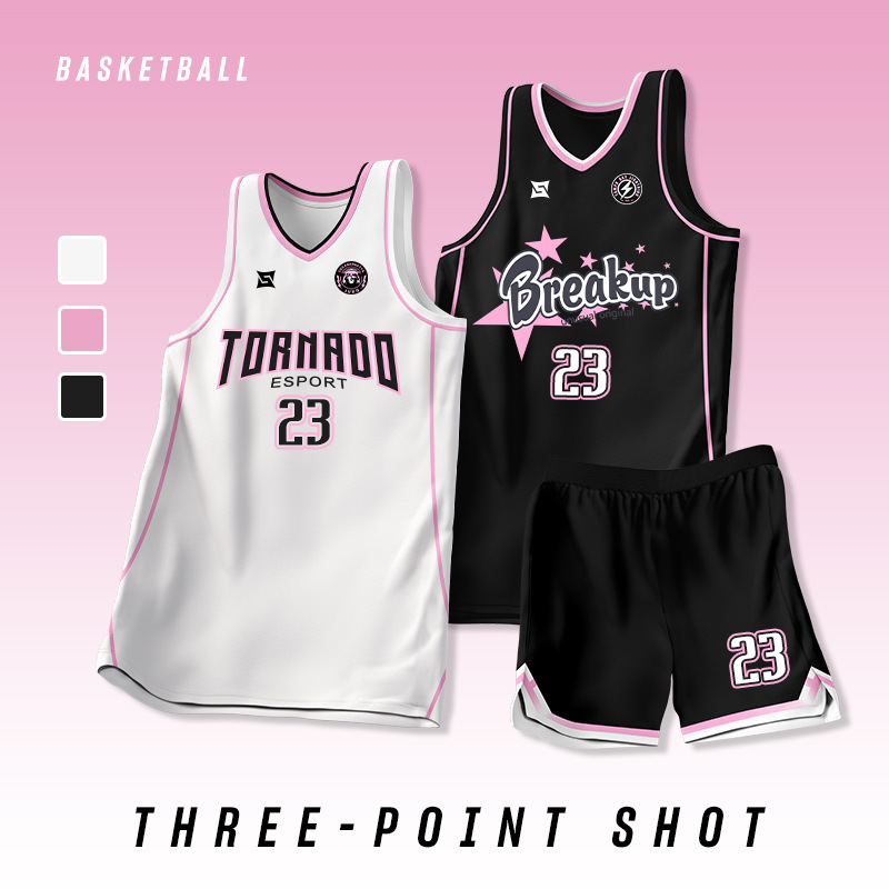 Basketball Uniform Men's Suit Custom Printed Student Village Ba Game Team Uniform Printed American Quick-Drying Women's Training Jersey