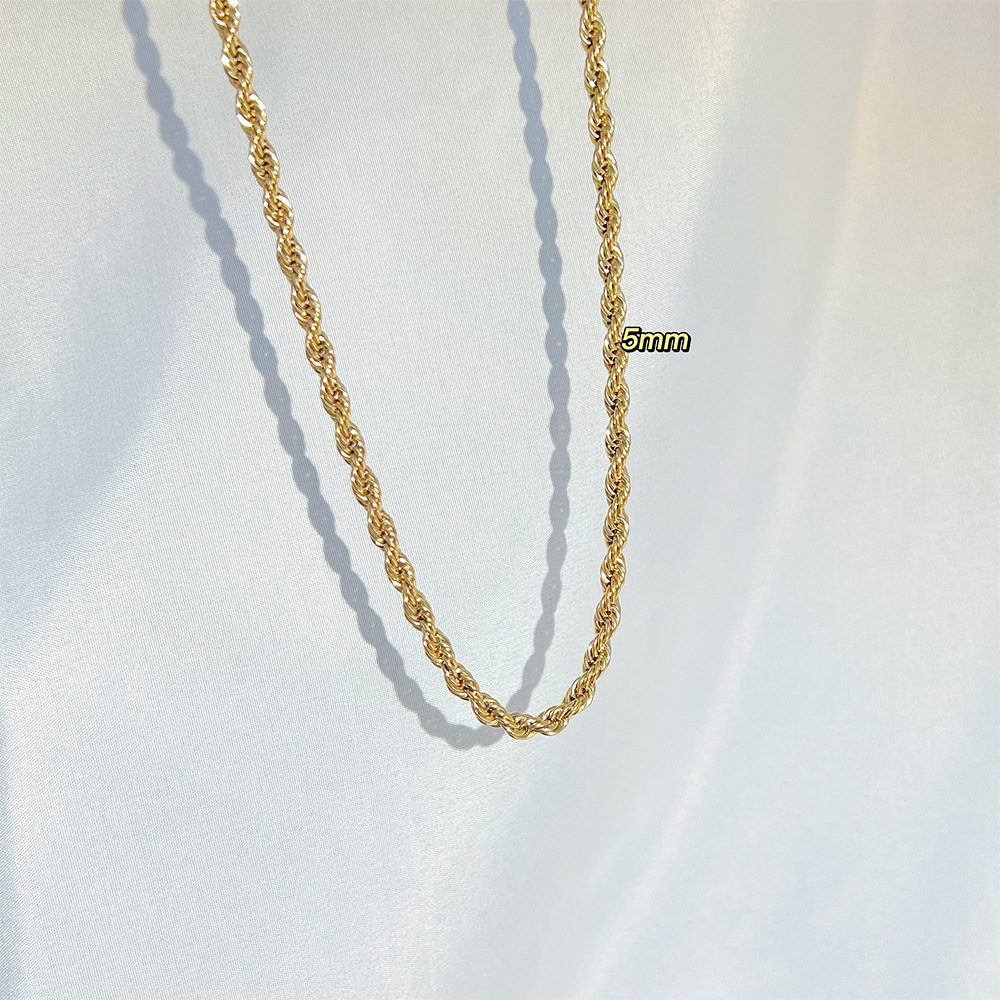 Edelstahl 304 16 Karat Vergoldet Weißgold Plattiert Vergoldet Mode Überzug Geometrisch Halskette display picture 2