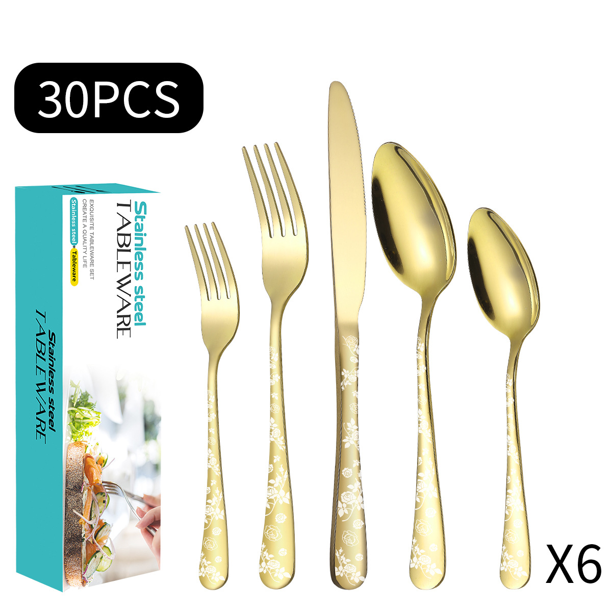 금 30 조각 세트 (파란 치약 상자)