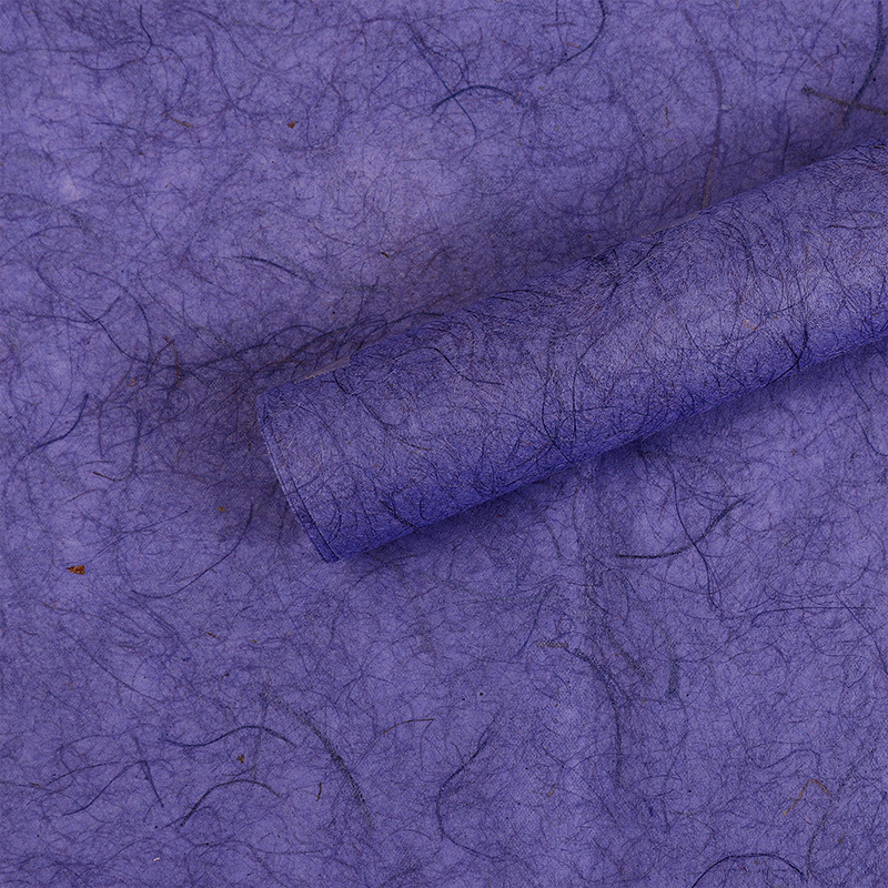 Papel de ensueño hueco de Xiyu Papel de fibra de seda de cáñamo Papel de macarrón de ensueño de alta calidad Papel de arte de flores de embalaje diye hecho a mano