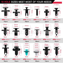 Amazon Boxed 299pcs Car Clips Suitable for Mercedes-Benz, Toyota, Subaru Bumper Universal Clips