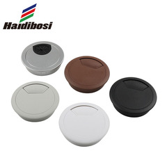 Wholesale round desk threading box, thickened plastic threading box, computer desk threading hole