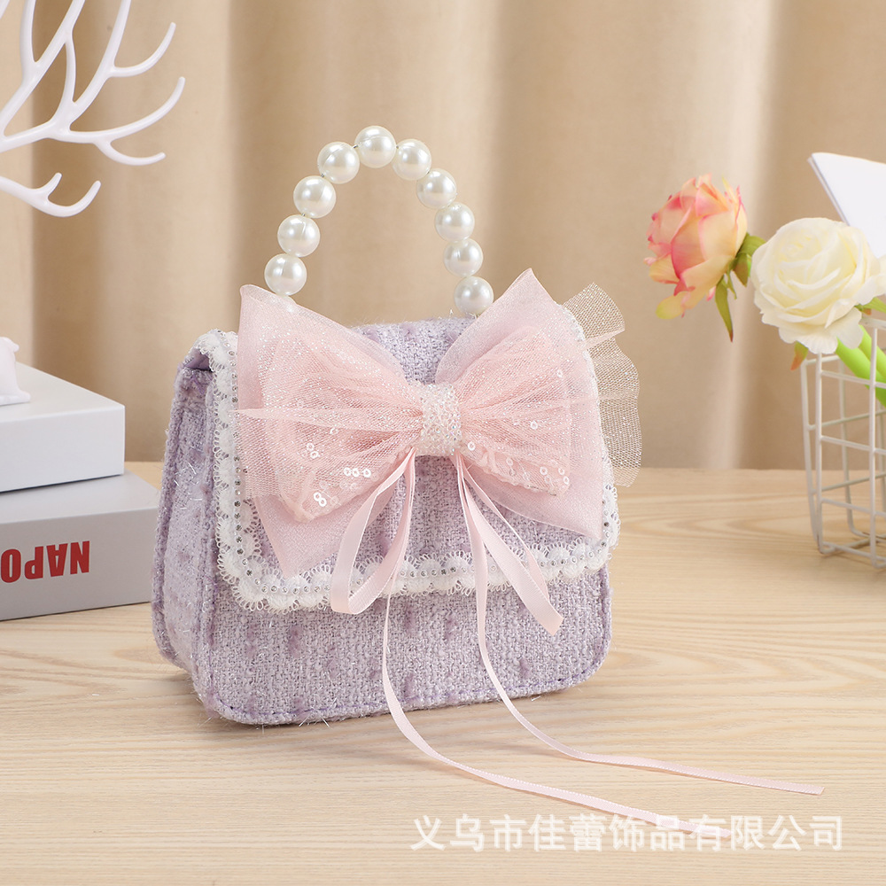 Bolso de princesa lindo de verano, accesorios para bolso, monedero versátil para niñas, bolso cruzado infantil, bolso de hombro individual, bolso de princesita.