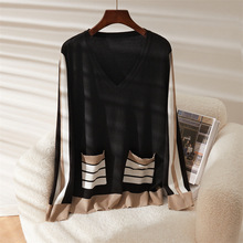 秋冬毛衣女半高领套头针织上衣大朗服装加工厂高端定制代工