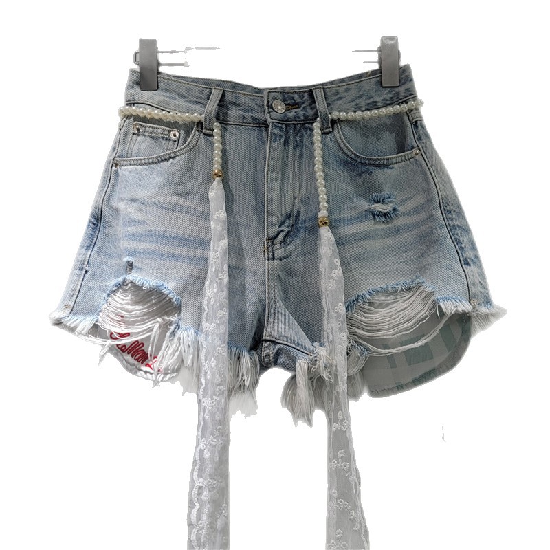 Shorts de Mezclilla con Desgastados y Bolsillos para Mujer image 5