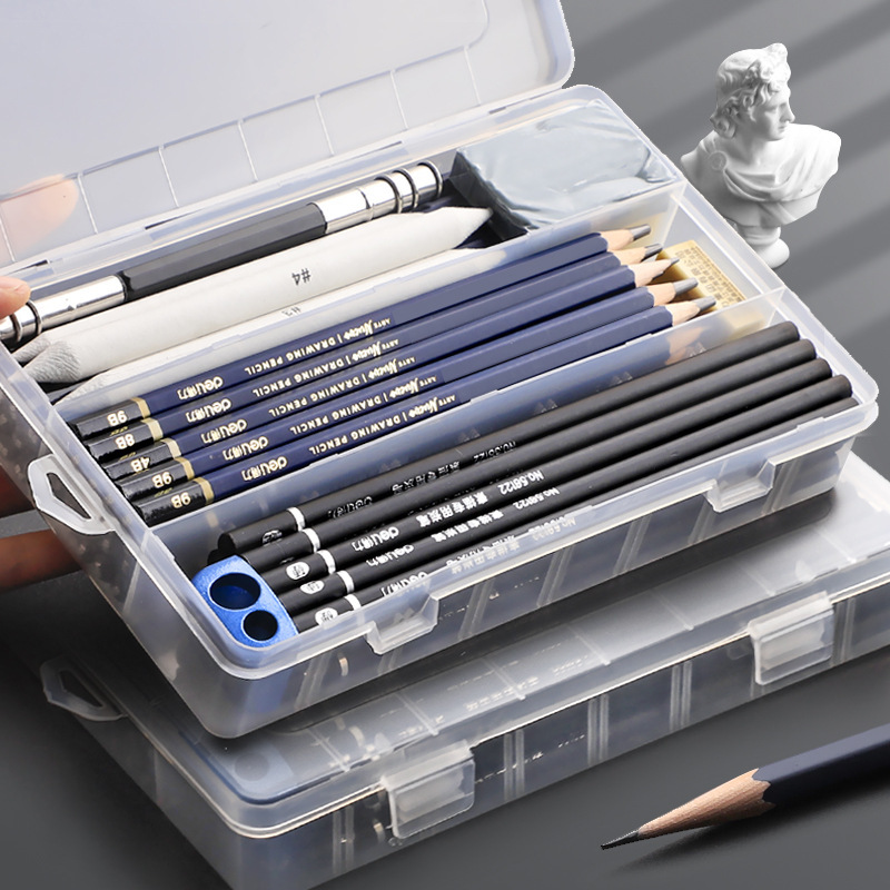 Sketch Pencil Case art student painting supplies tools suit large capacity color lead junior high school student brush box lead