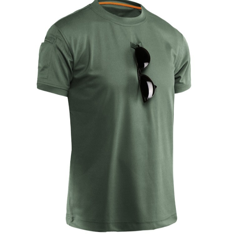 Camiseta de Camuflaje de Secado Rápido para Hombre de Poliéster, Transpirable para Deportes al Aire Libre