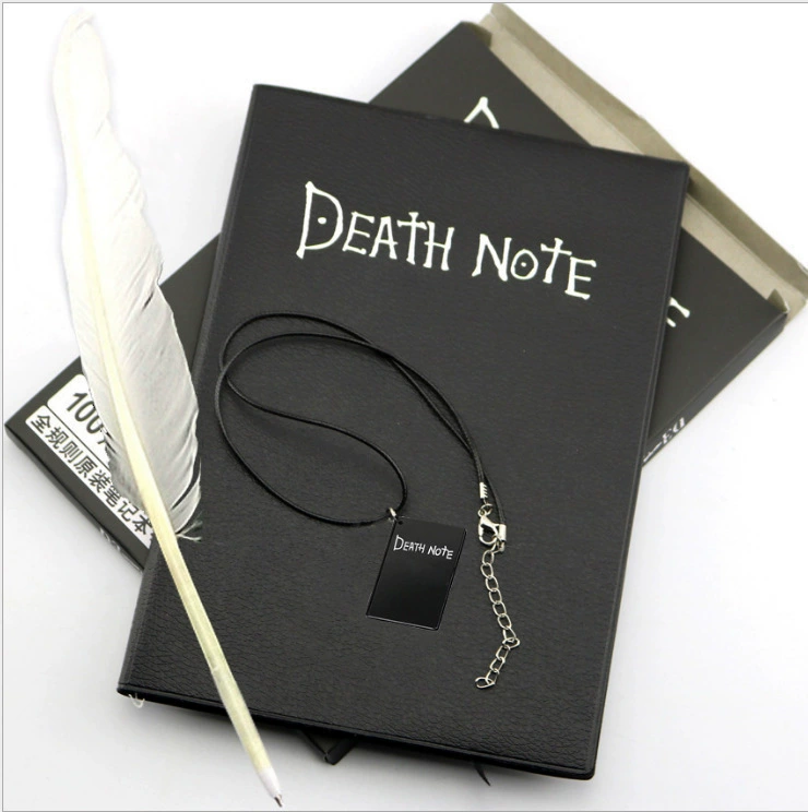 Creative laptop, set, notebook, writing brush, necklace, 3 piece set