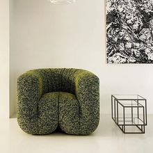 网红皮艺沙发工作室北欧创意中古风家用沙发模块酒店设计师沙发椅