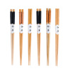 Four corner lotus/beylum sushi chopsticks simple home chopsticks pure color pointed chopsticks hotel restaurant wooden chopsticks tableware