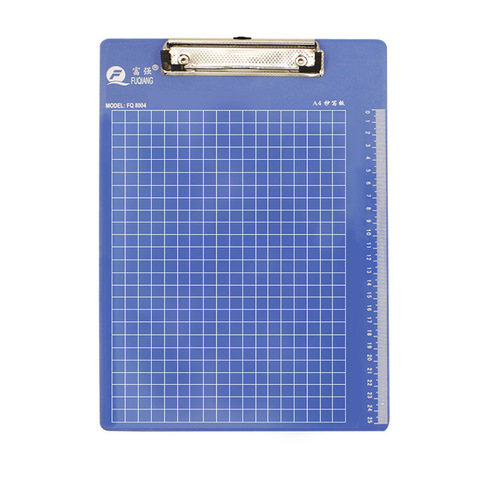 Fuqiang A4 plastic board clip, office file clip board, writing board clip, writing flat head clip, manufacturer wholesale