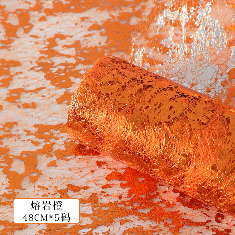 Qixi día de San Valentín papel de oro flor empaquetado ramo diy florista de algodón hecho a mano material floral al por mayor