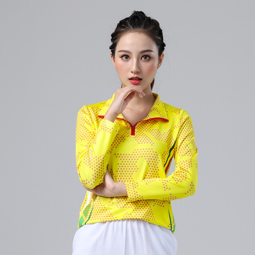 Sportswear Set, Quick-Drying Polka Dot Fashion Set for Women, Fitness Clothing, Square Dance Outfits, Wholesale, Spring Season