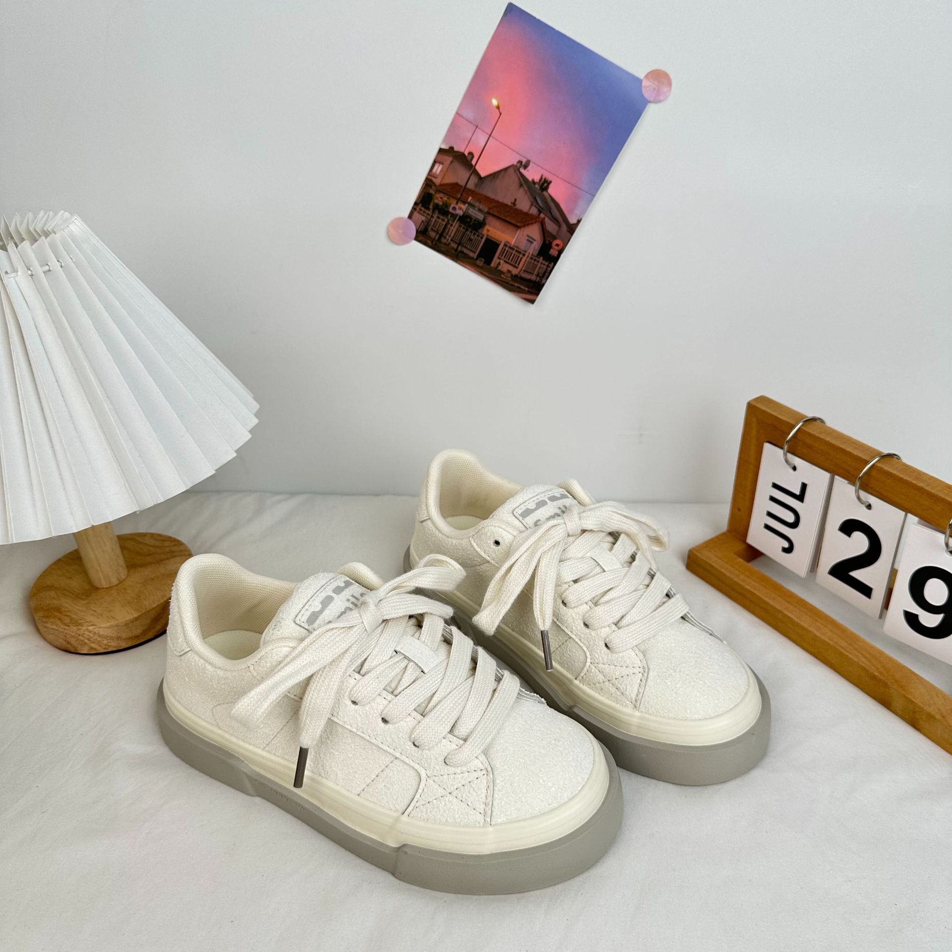 2024 yuanbo otoño nuevo estilo de zapatos de skate de entrenamiento de estilo coreano zapatos de lona de moda de mujer transmisión en vivo zapatos de mujer image 10