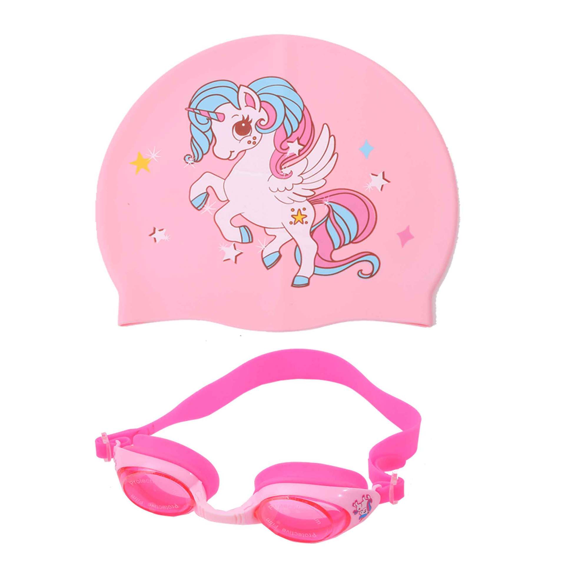 Gorro de baño de dibujos animados de silicona para niños, cabello largo para niñas, protección para los oídos impermeable, sin estrangulamiento, lindo gorro de natación, equipo de natación