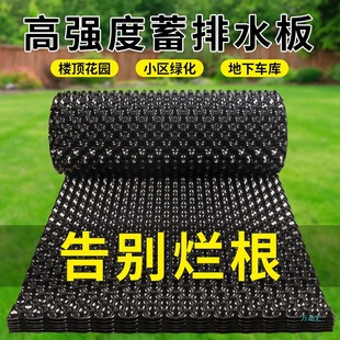 Roof Garden Drainage Board for Growing Vegetables, Rooftop Greening Water Storage Board, Water Filter Board, Non-Rotting Root Double-Sided Root Barrier Board for Root Control
