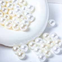 高亮圆珠无孔ABS米白仿珍珠4mm散珠diy手工配件材料服装服饰辅料
