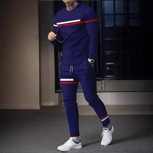 TUME Bestselling - Amazon 3D Digital Printing Loose Casual Gentle Men's Long-Sleeve Long Pants