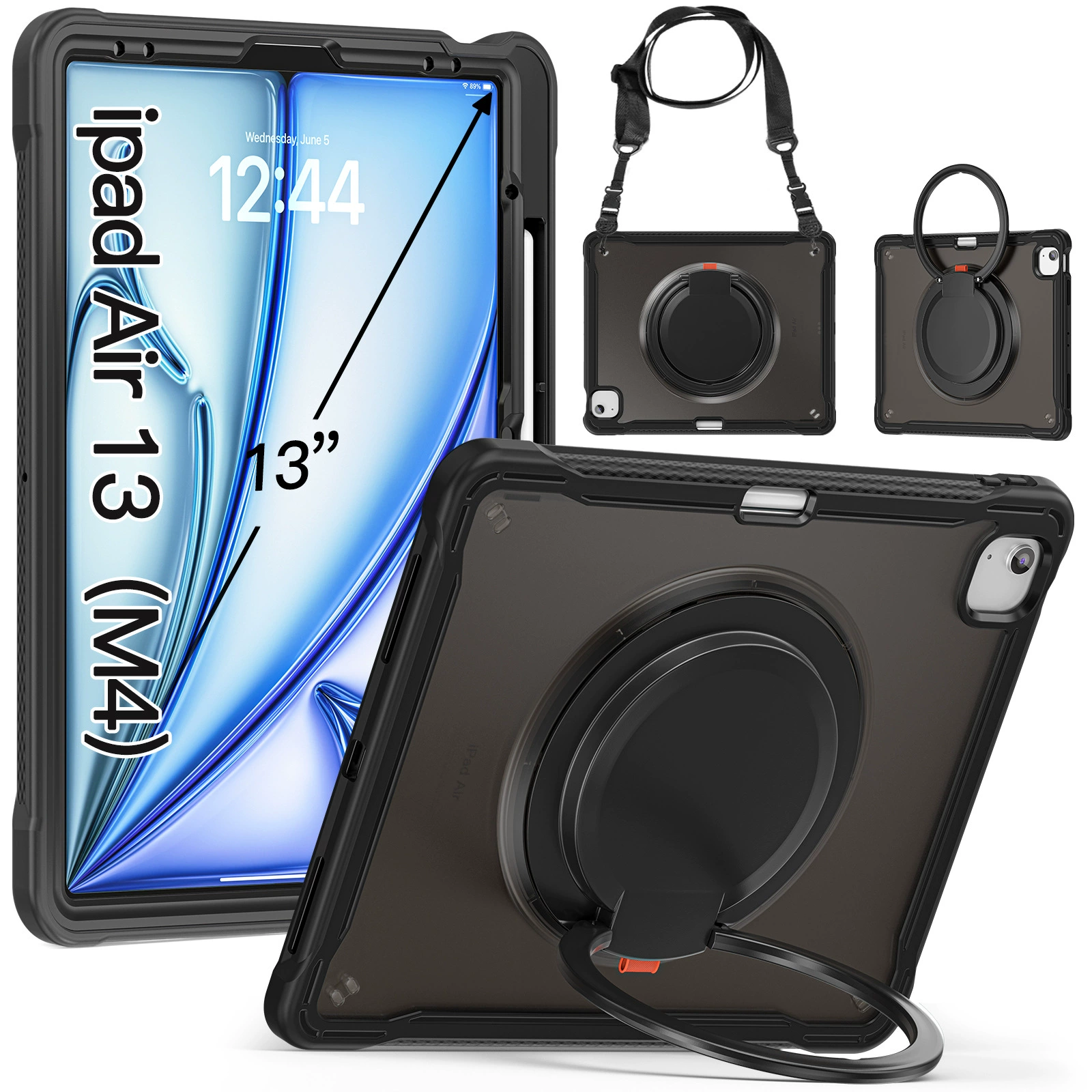 Подходит для Air 13/ Air6th 13" 2024/iPad Air 13 2025 M3 держатель стилуса, слот