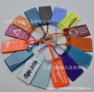 Luggage tag PVC, handheld suitcase, color, with your logo imprint