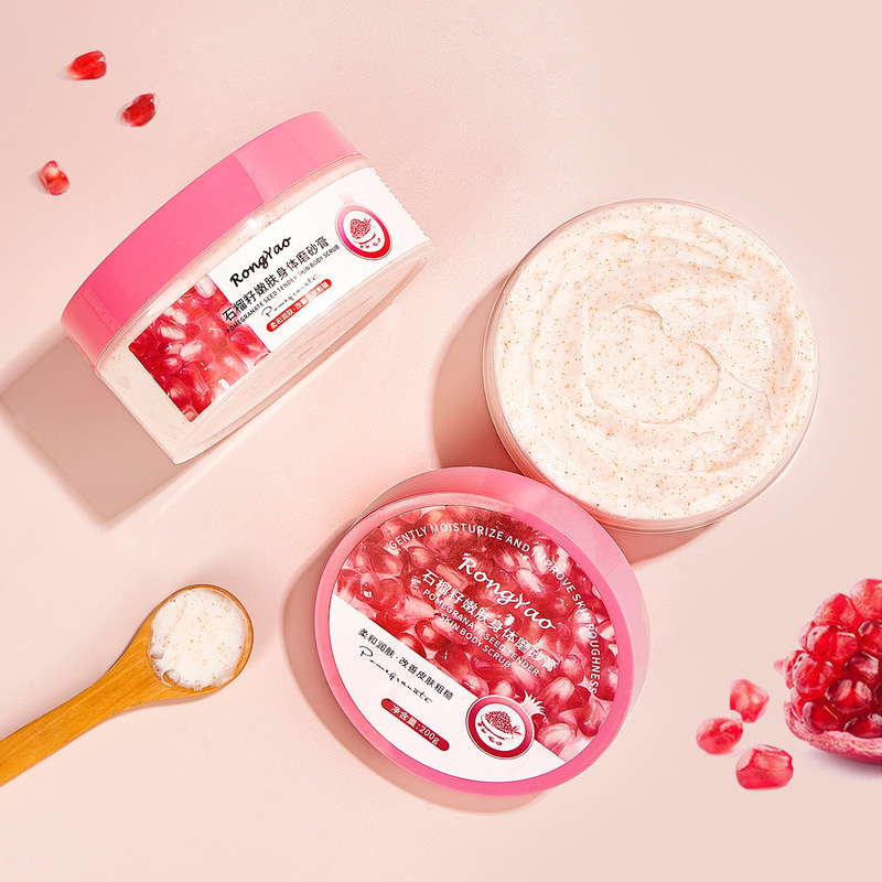Rongyao Red Pomegranate Seed Body Scrub Red Pomegranate Seed Scrub Wholesale Rongyao Red Pomegranate Seed Body Scrub Red Pomegranate Seed Scrub Wholesale