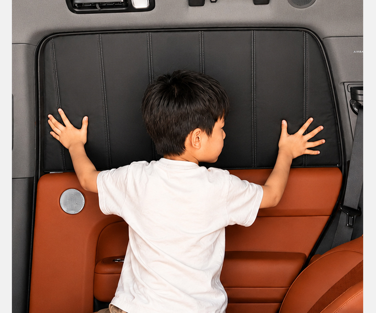 Custom-made thickened soft panel foldable privacy and heat-insulating side window sunshade for cars, car front sunshade