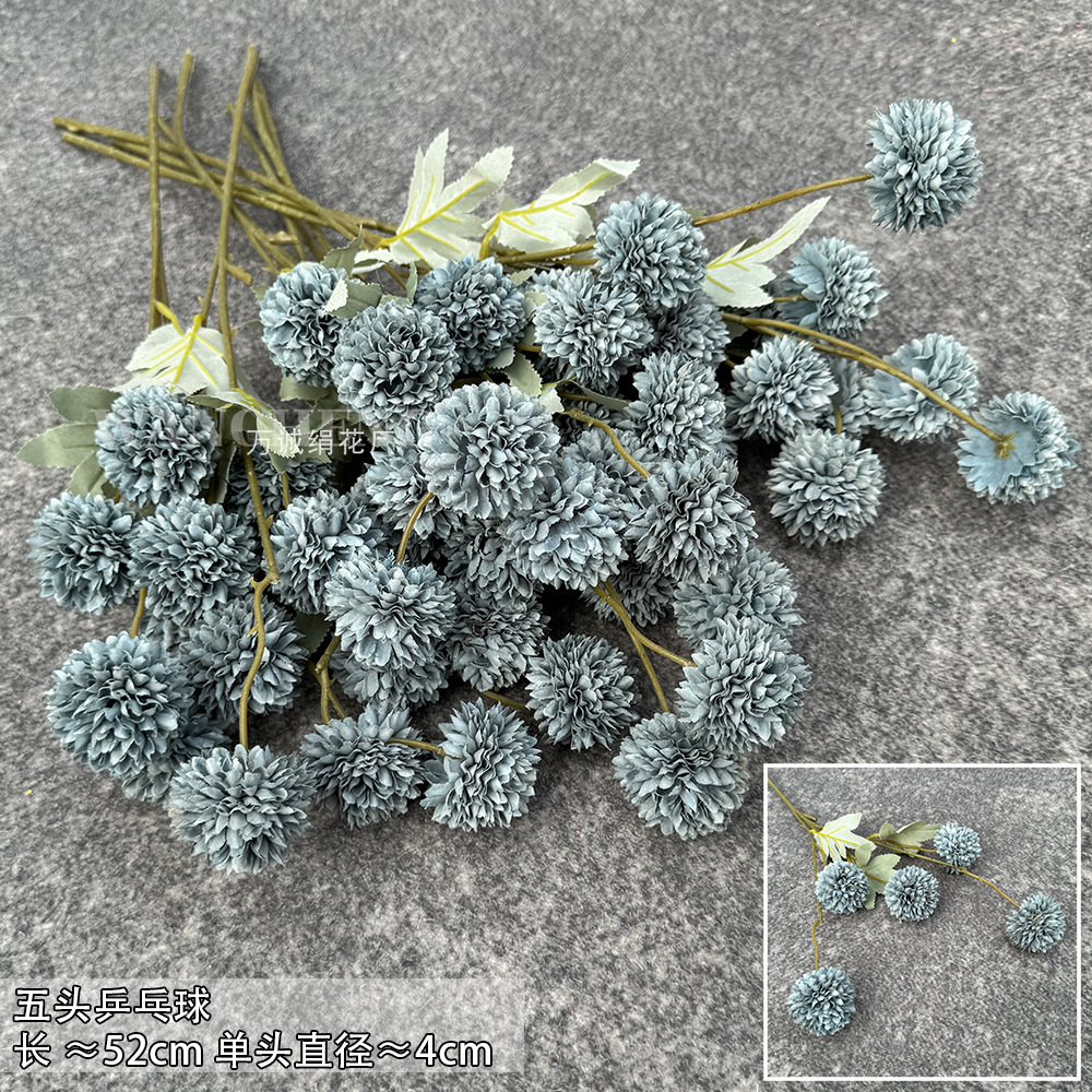 Five-head table tennis-haze Blue