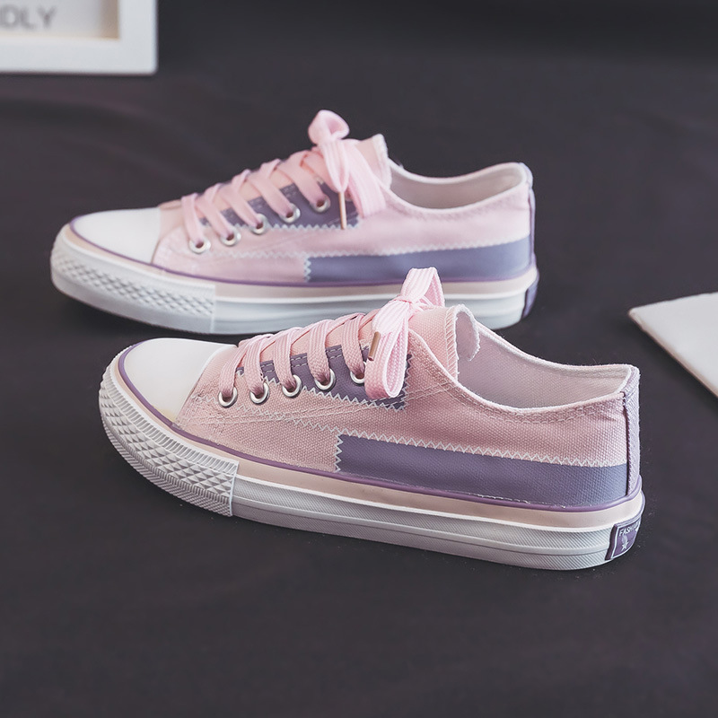 Baja línea mendigo zapatos de lona para mujeres 2025 nuevo estilo Harajuku Ulzzang mujer retro estilo de Hong Kong estudiantes zapatos de skate para mujeres