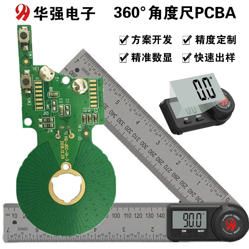 360 ° electronic number showing angle angle line board 300mm woodworking angle angle instrument assembly PCBA solution development