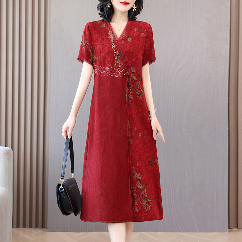 Silk summer dress
