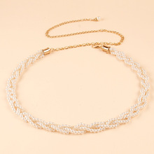 欧美腰链女士手工串珠珍珠腰带优雅气质配连衣裙百搭显瘦四季通用