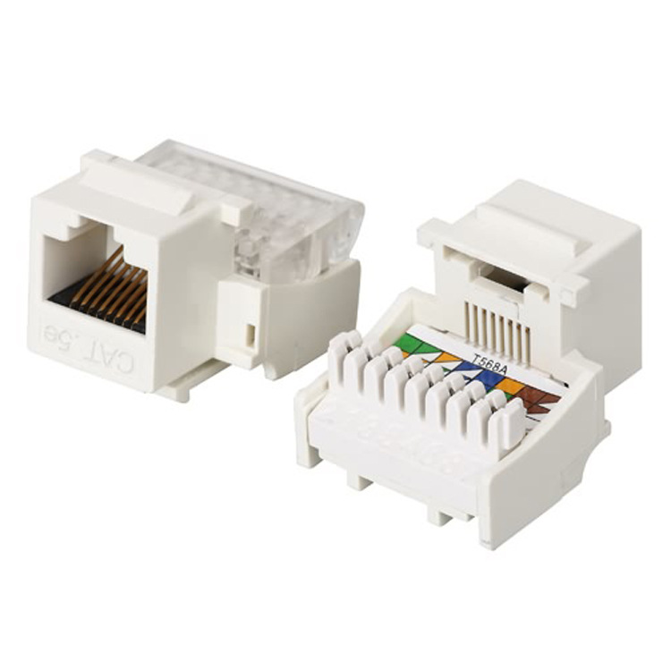 供应非屏蔽CAT5E鸭嘴模块 90°非屏蔽鸭嘴型超5类网络模块