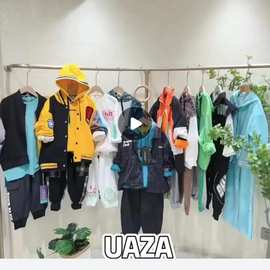 UAZA 水孩儿秋装女童套装连衣裙走份批发 专柜品牌童装折扣货源