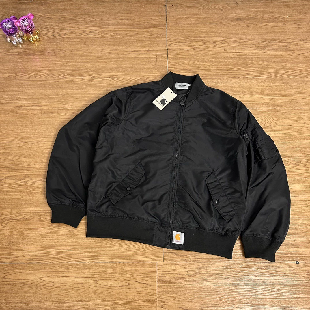 Кросс-граница Куртка Baseball с кархартовским дизайном Detroit Santya Flying Service Zipper Pocket