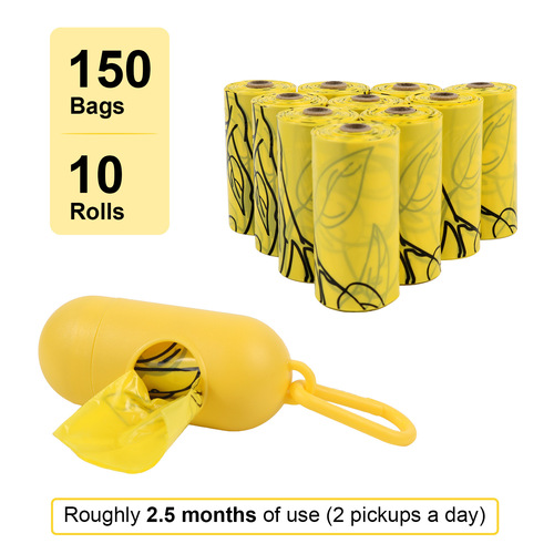 New bee-themed hanging flower scented high-thickness and tough pet waste bag that is biodegradable