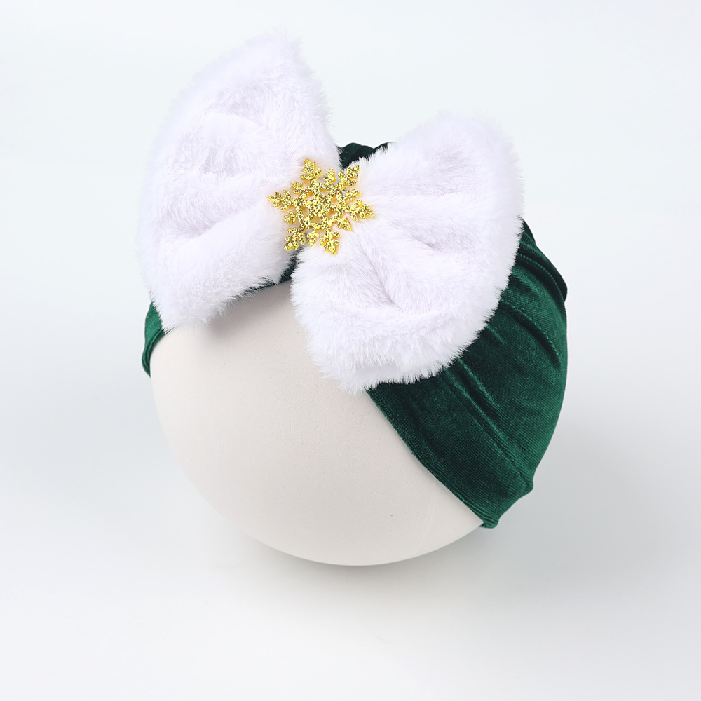 Fashion Snowflake Bowknot Baby Hat display picture 8