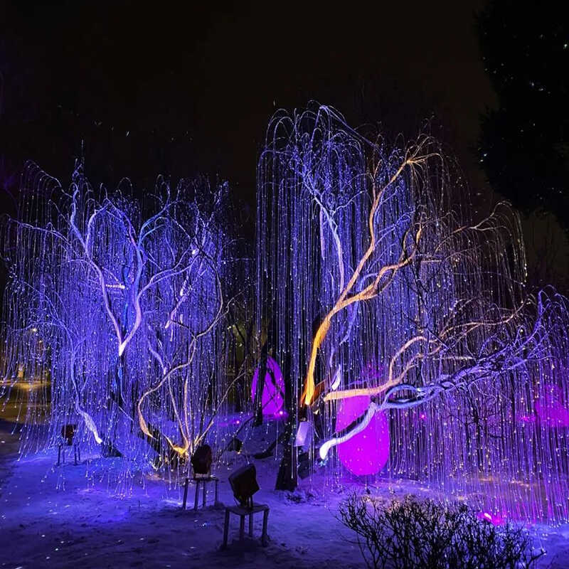 梦幻阿凡达生命之树led光纤树灯庭院光纤灯创意七彩变色户外其他