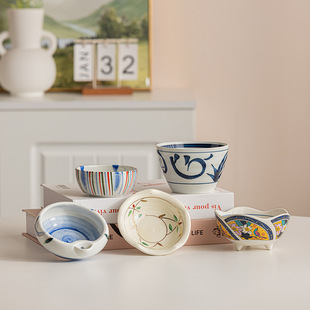 Hotel restaurant household ceramic dish seasoning dish dipped in sauce vinegar dish fruit tray tea wholesale factory direct sales
