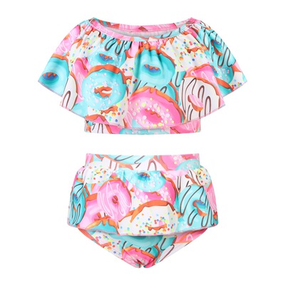 2021 summer Children's clothing Swimsuit doughnut girl Fission Swimsuit Seaside hot spring Swimsuit suit SR27