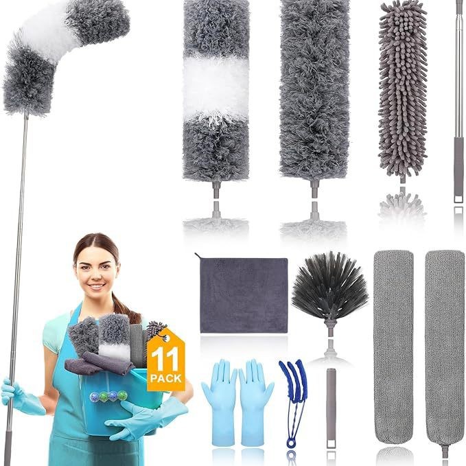 Combinación de alta altitud de fibra de limpieza de cenizas polvo pulverizador de pelo de pollo, pulverizador electrostático flexible, pulverizador de polvo de Schneil, cepillo de polvo de separación image 8
