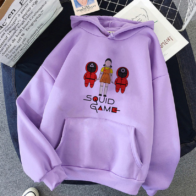 Korean Squid Game  2D Digital Printing Hooded Sweatshirt nihaostyles wholesale clothing NSYKD82650