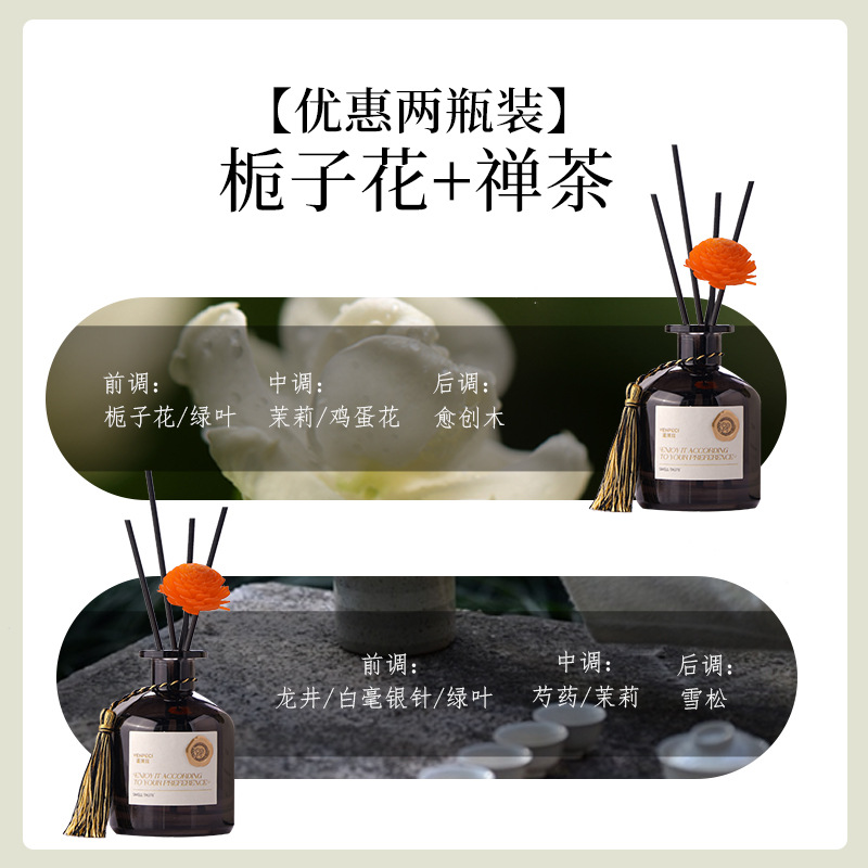 [총 400ml 2병] 순백치자나무 + 빈선차