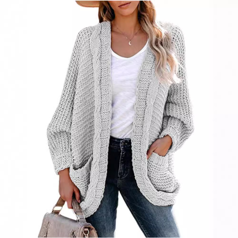 Suéter Cárdigan de Punto para Mujer, Talla Grande, Estilo OL, Otoño/Invierno 2026, Nuevo, Transfronterizo, Amazon