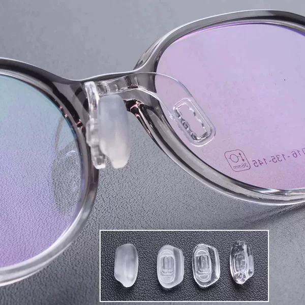 Adjustable Glasses Silicone Nose Pads Clip-On Nose Pads for Children's Prescription Glasses Nose Bridge Saddle Accessories Nose Pads