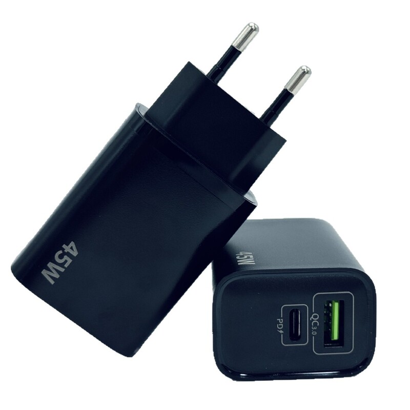人気のクロスボーダー PD45W 窒化ガリウム携帯電話充電器 A+C デュアルポート充電ヘッド Samsung Apple 16 に適しています|undefined