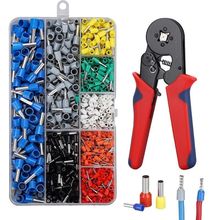 冷壓接線端子套裝壓線鉗收納盒電線銅鼻子VE管型端子盒裝電工工具