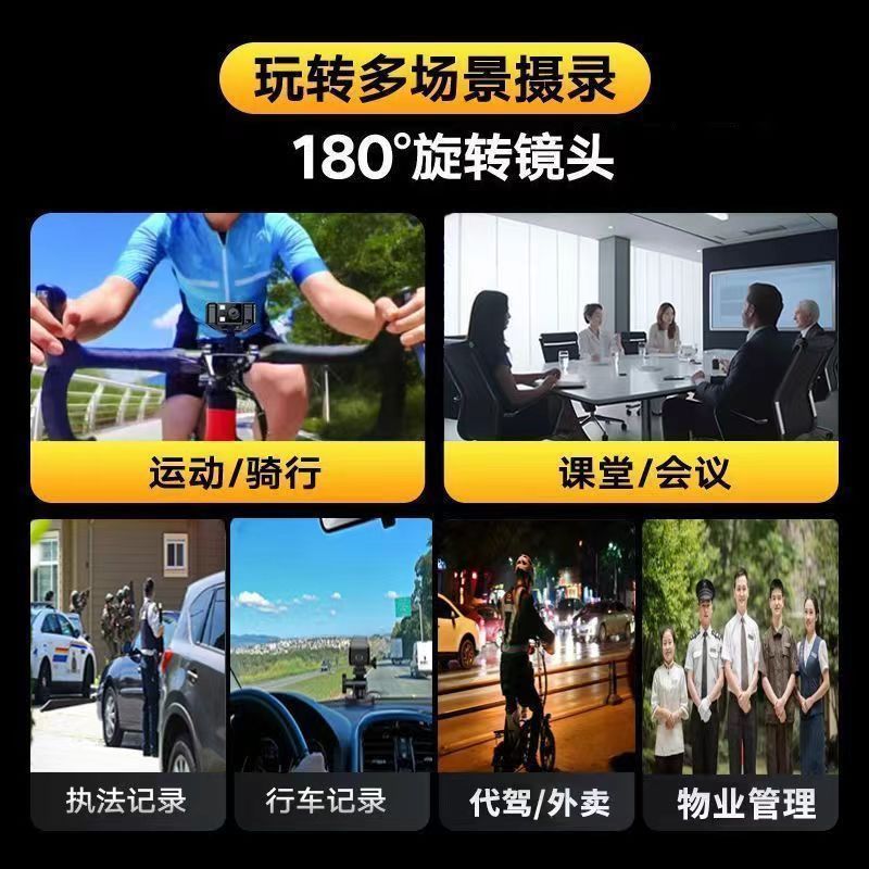 工場直販 L20 バッククリップアウトドアサイクリングカメラ 4K HD ナイトビジョン WiFi 会議レコーダービデオレコーダー|undefined