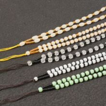 批发手工编织琉璃珠子 玻璃挂绳 珠宝玉器吊坠 玉佩观音挂件吊绳