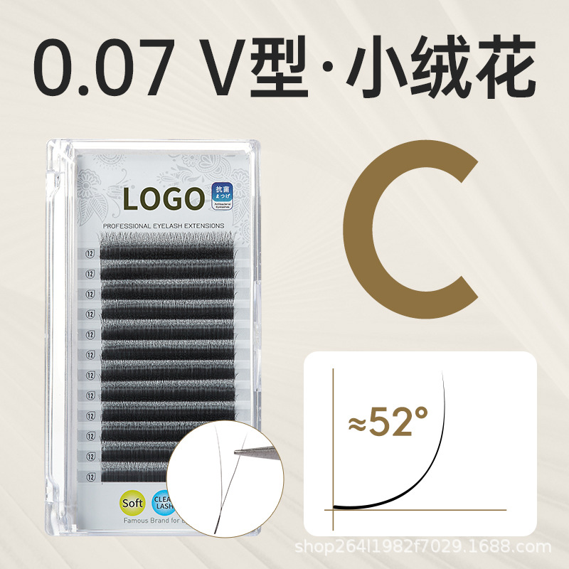 Fabricantes de flores de veludo pequeño trolevo de cuatro hojas injerto transfronterizo pestañas falsas 3D4D5D super suave tienda de pestañas especiales